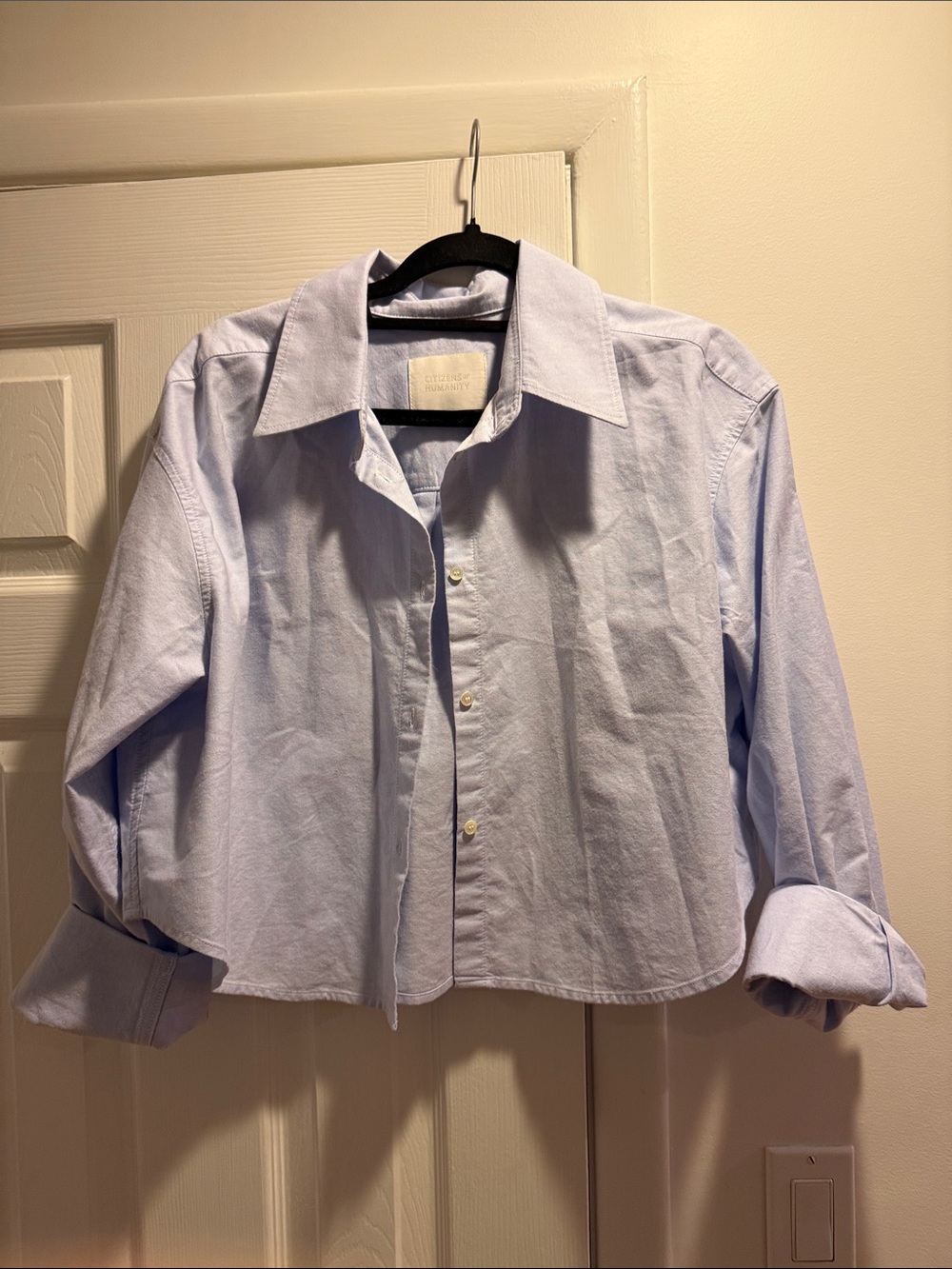 Citizens Of Humanity Light Blue Button-Front Dress Shirt